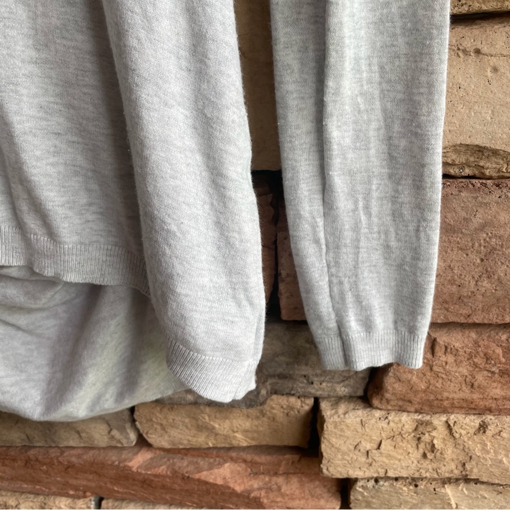 Fabletics Light Gray Thin Knit Open Back Sweater … - image 3